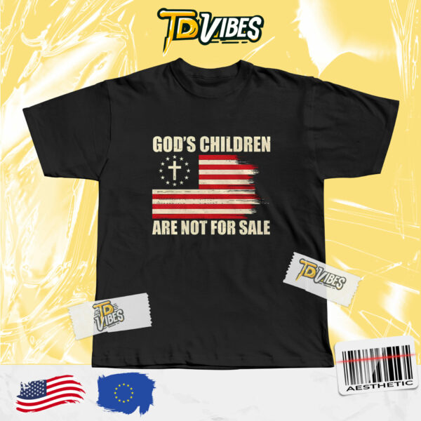 Gods Children Are Not For Sale Funny Christian Shirt