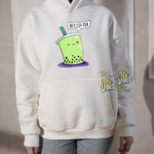 Hey Cu-tea Cute Boba Tea Pun Shirt 1