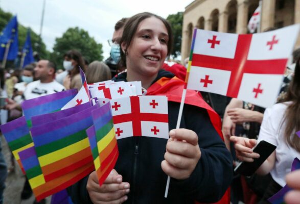 Protests erupt as Georgia bans LGBT rights, prompting international reactions.