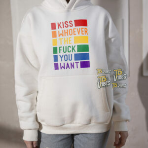 Kiss Whoever The Fuck You Want Rainbow Lgbt Shirt 3