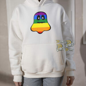 Rainbow Ghost Halloween Embroidered Lgbt Shirt 1