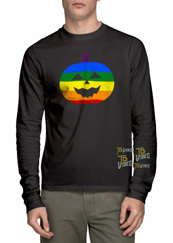 Rainbow Jack-o'-lantern Halloween Lgbt Shirt 3