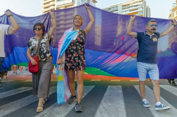 The transgender flag represents pride and acceptance in the LGBT+ community.