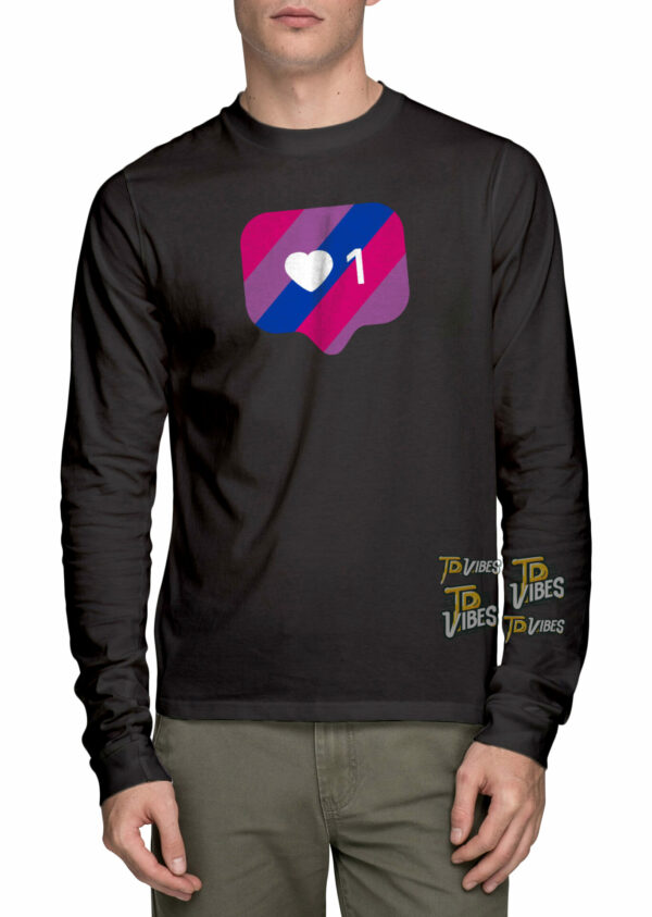 Instagram Heart Notification Bisexual T-shirt 1