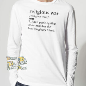 Religious War The Imaginary Friend Debate T-shirt 2