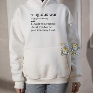 Religious War The Imaginary Friend Debate T-shirt 3