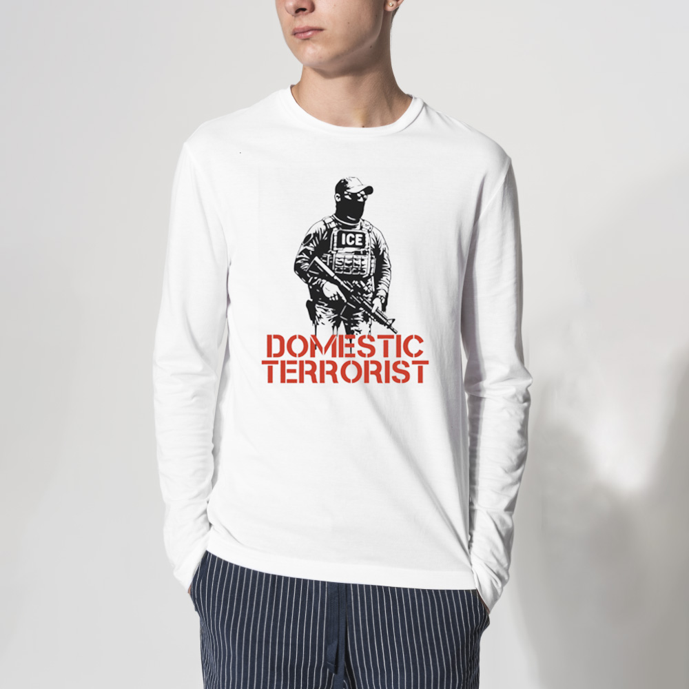 Domestic Terrorist Anti Ice Comfort Colors Tshirt 3