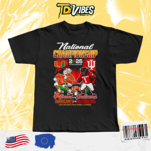 Football Championship Indiana Vs Miami 2 Sided Shirt