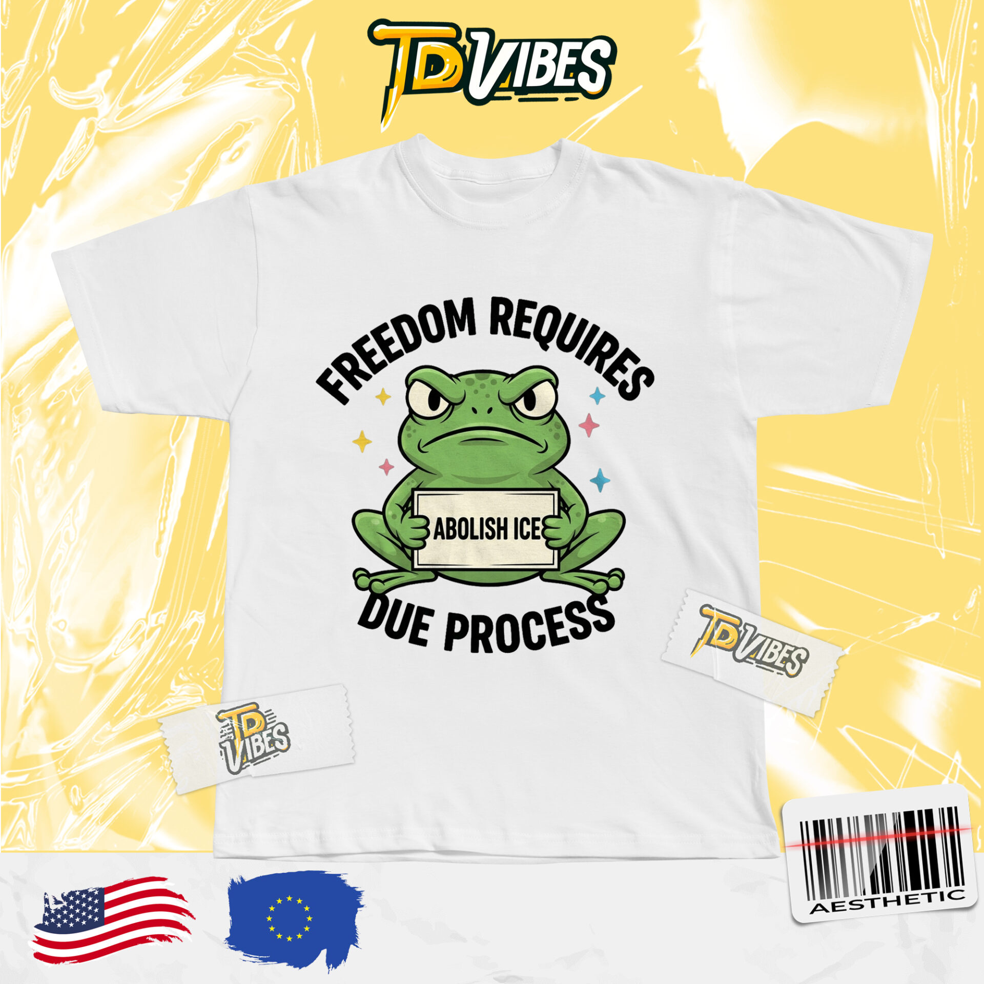 Freedom Requires Due Process Anti Ice T-shirt