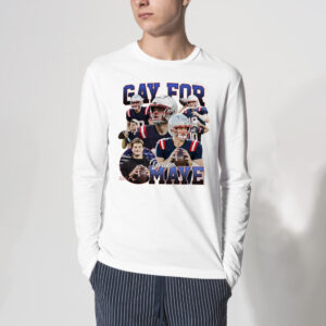 Gay For Maye Drake Maye New England Football Shirt 3