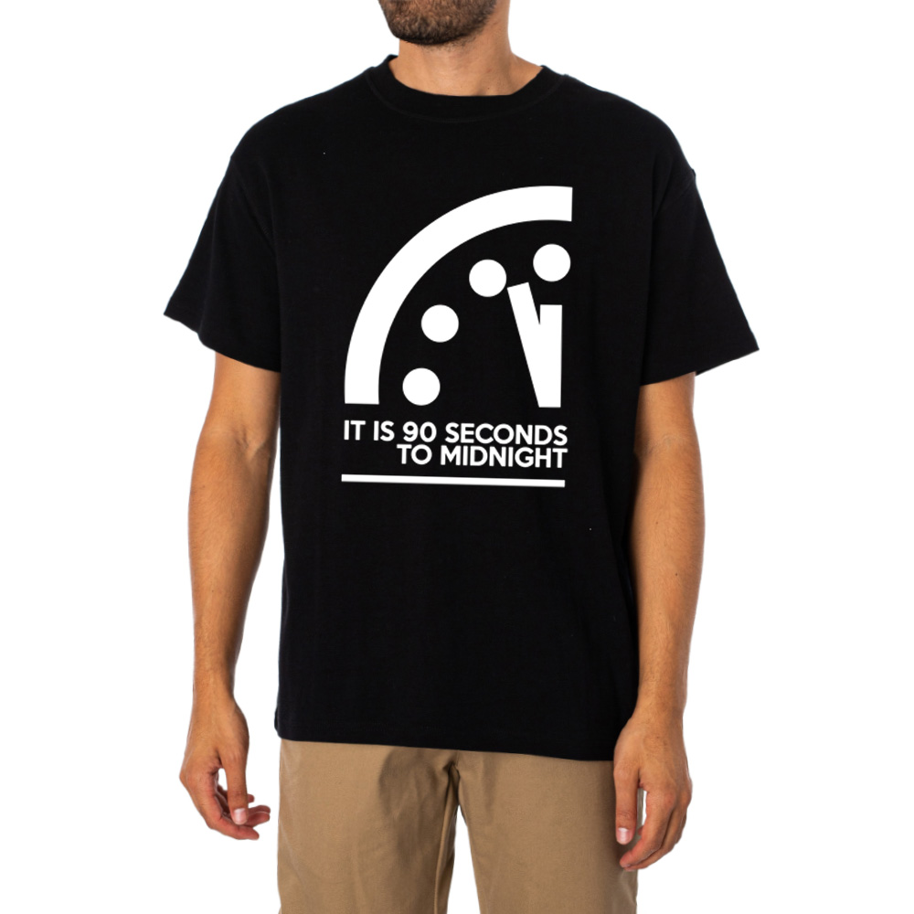 It Is 90 Seconds To Midnight Doomsday Clock Tshirt 1