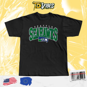 Seattle Seahawks Historic Varsity Block Grey Vintage Shirt