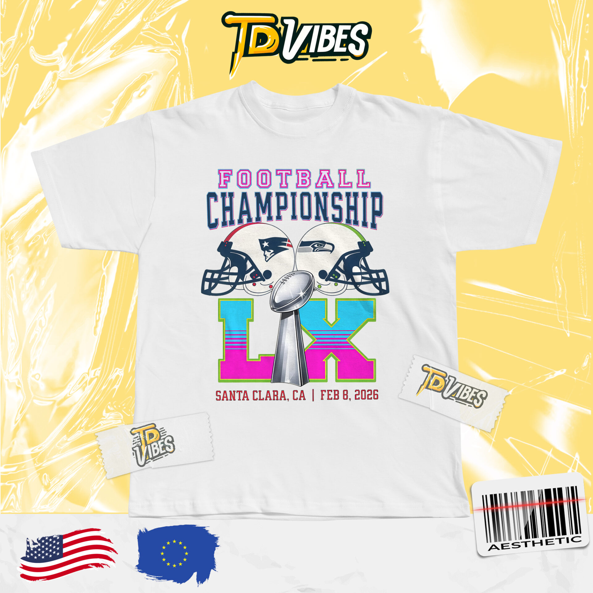 Superbowl Football Championship 2026 Shirt