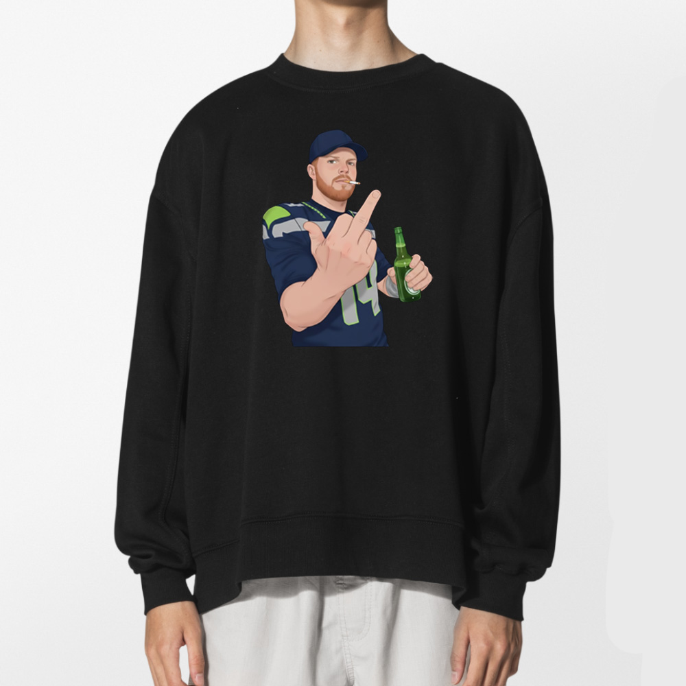 Smoking Sam Darnold Middle Finger Shirt 2