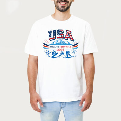 Usa Milano Cortina Winter Olympics 2026 Tshirt 1