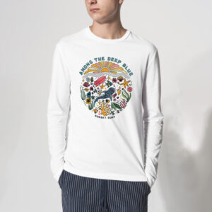 Blue Whale Shark Among The Deep Blue Tropical Shirt 3