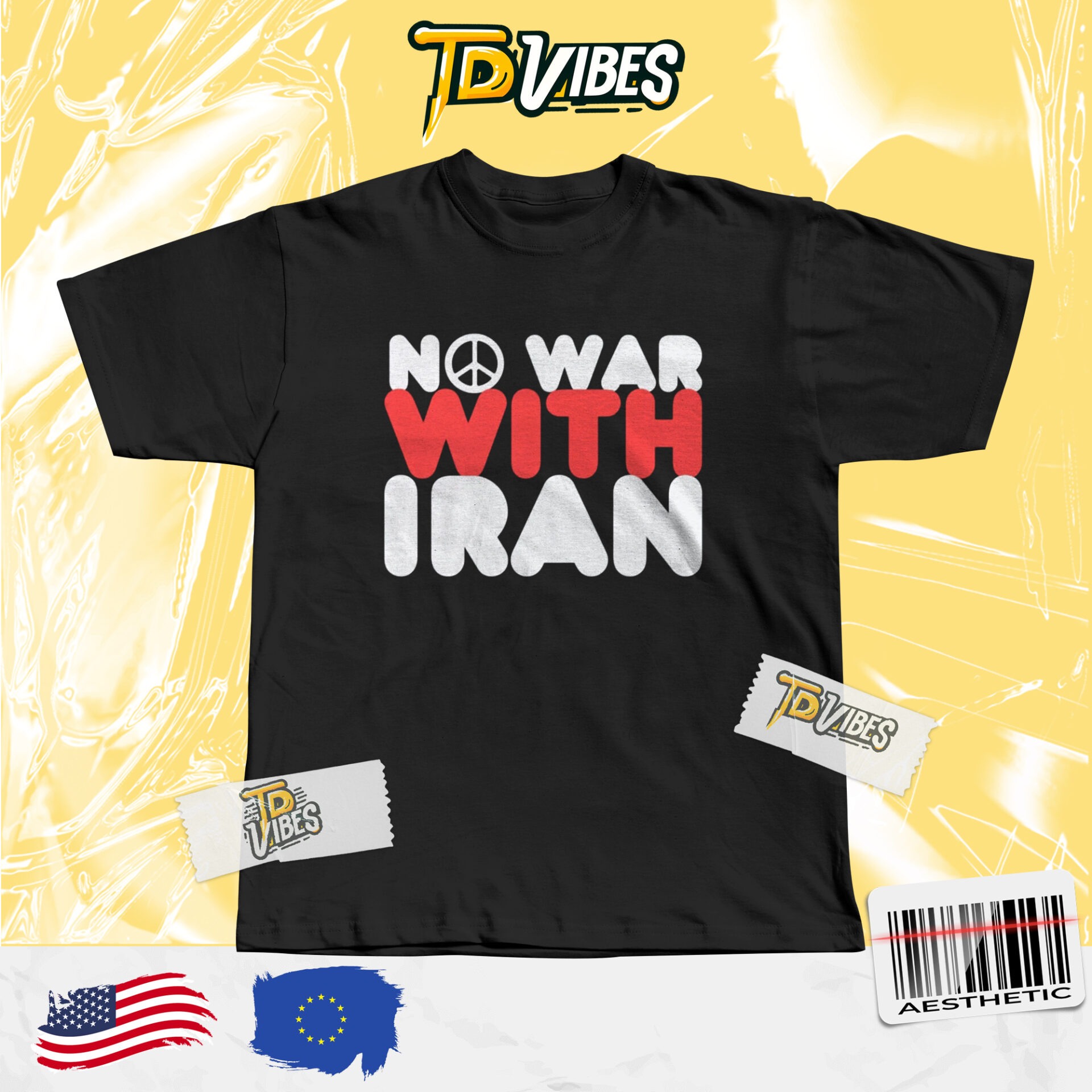 No War With Iran Peace Middle East Shirt