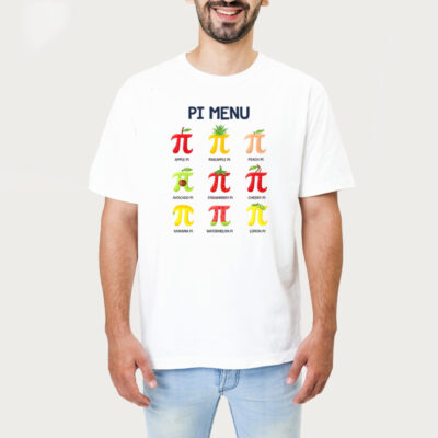 Pi Menu Happy Pi Day Shirt 1
