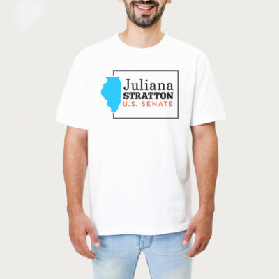 Womens Juliana Stratton For Illinois Us Senate 2026 T-shirt 1
