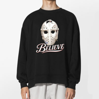 Bernie Parent Ice Hockey Mask Believe Tshirt 2
