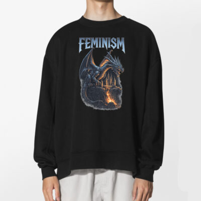 Feminism Dragon Fantasy Gothic Shirt 2