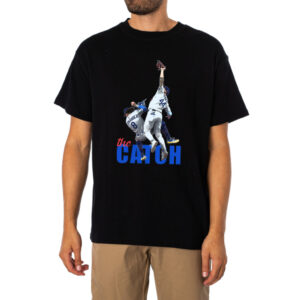 Retro The Catch Los Angeles Champs Baseball Andy Pages And Kike Hernandez Dodgers Tshirt 1