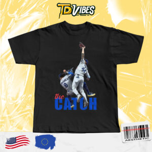 Retro The Catch Los Angeles Champs Baseball Andy Pages And Kike Hernandez Dodgers Tshirt