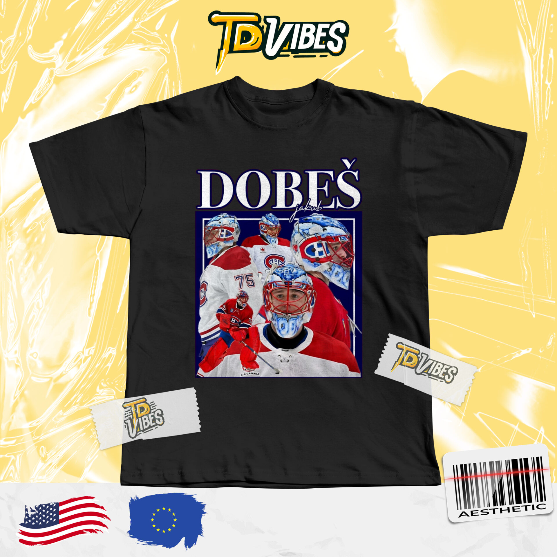 Jakub Dobes Retro Hockey Shirt