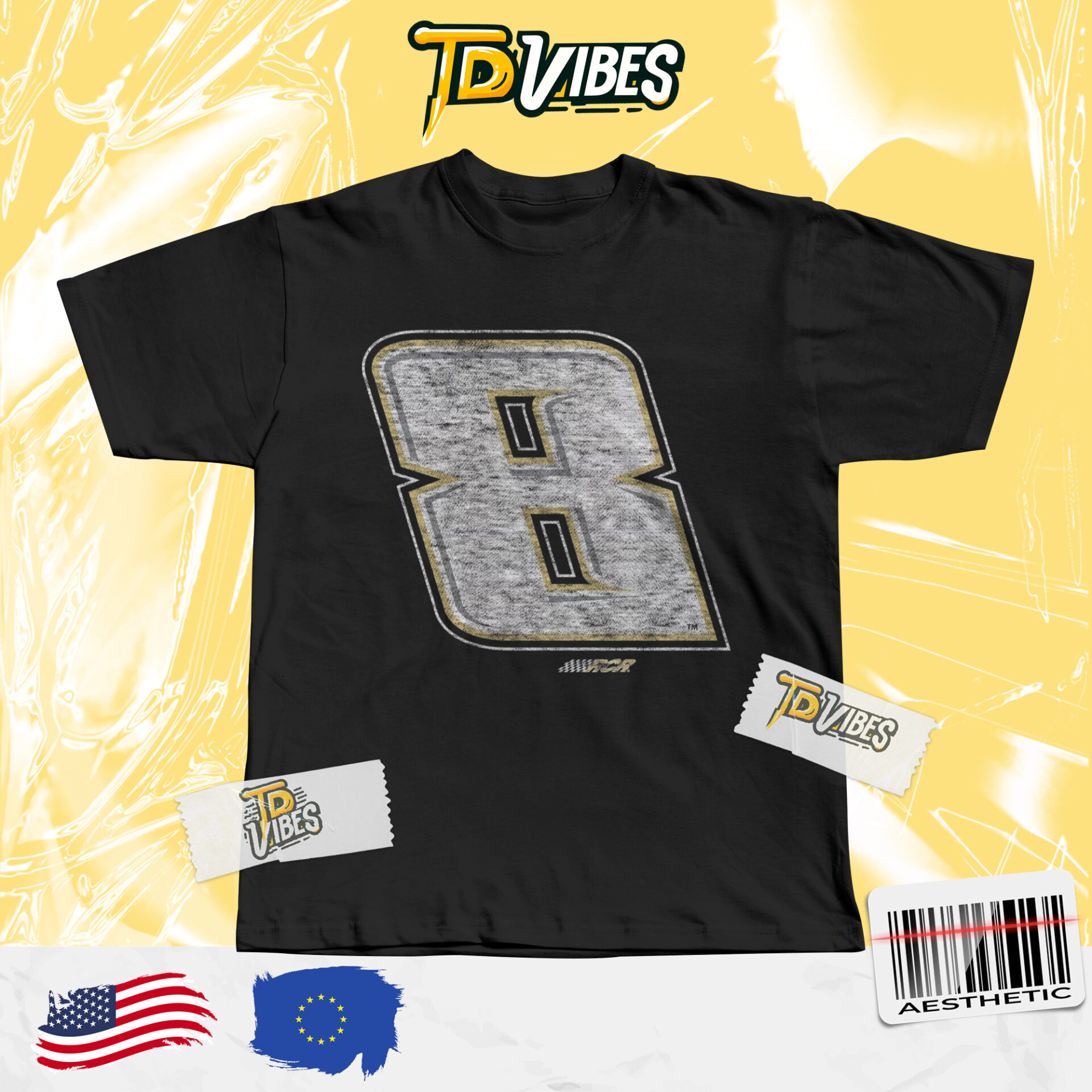 Kyle Busch 47 Driver Number 8 Tshirt