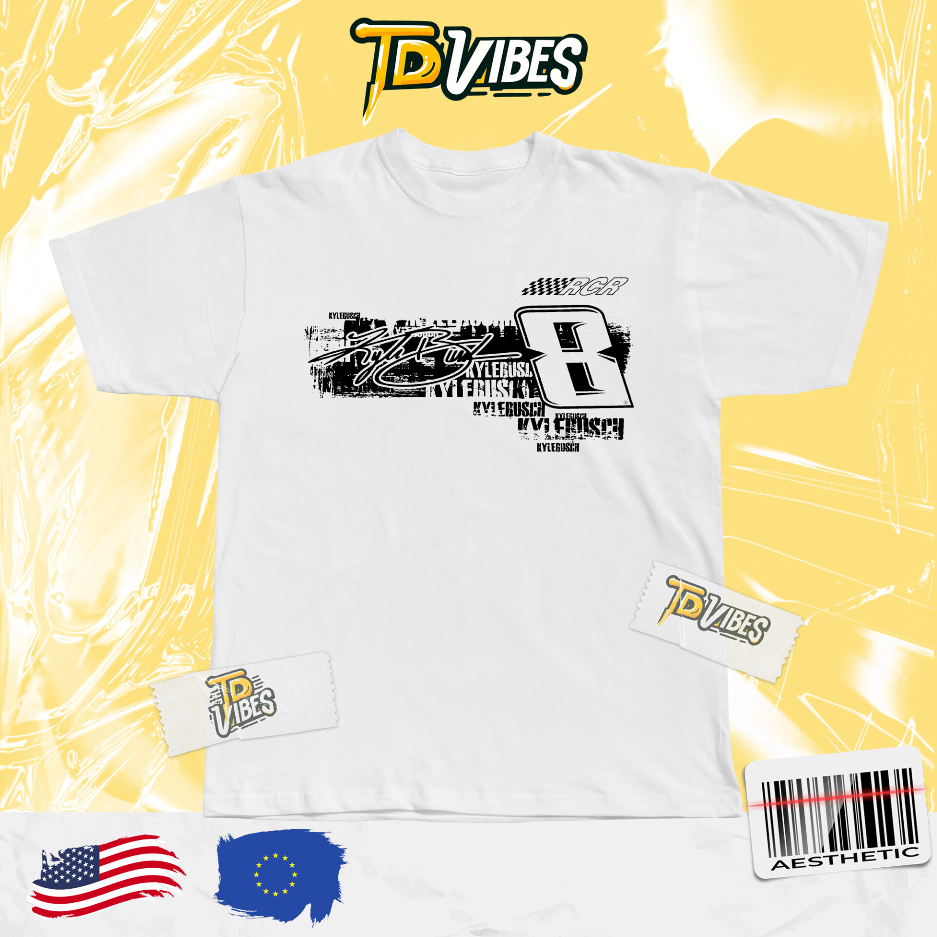 Kyle Bush Richard Two Time Nascar Championship Series Charcoal Tshirt