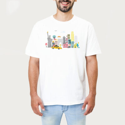 New York City Skyline Landmark Tshirt 1