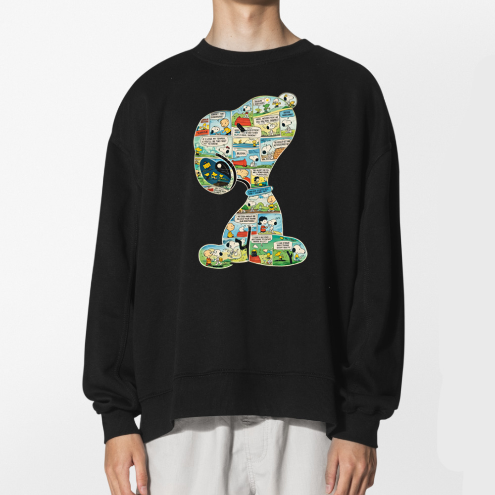Snoopy Comic Strip Collage Color Shirt 2