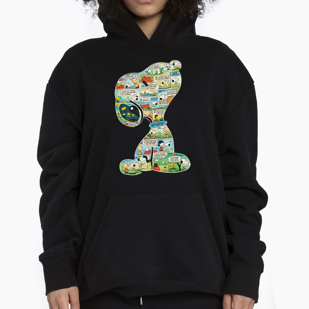 Snoopy Comic Strip Collage Color Shirt 3