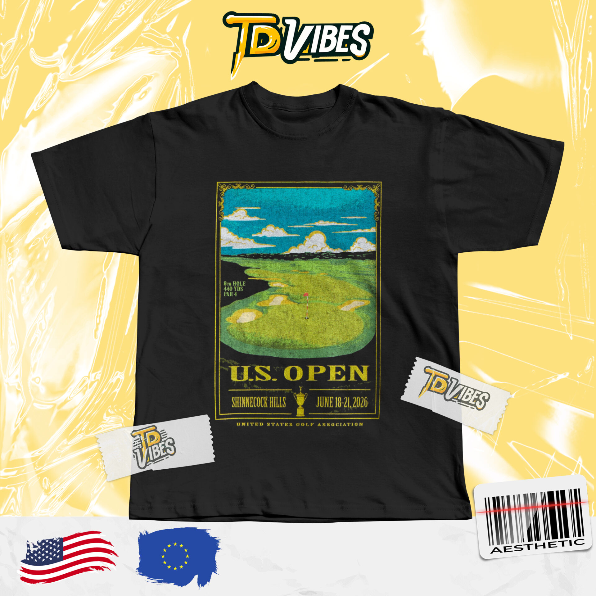 Us Open Shinnecock Hills Golf Club Tournament Shirt