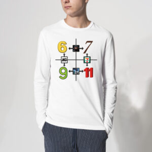 69 67 911 7-11 Meme T-shirt 3