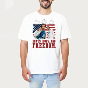 Boats Hoes And Freedom Fourth Of July Shirt 1