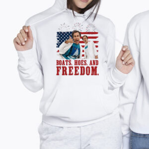 Boats Hoes And Freedom Fourth Of July Shirt 2