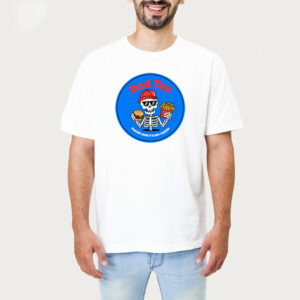 Dad Tax Funny Skeleton Eating Fast Food Personalized Shirt 1