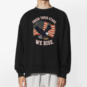 Patriotic Freedom Bald Eagle American Flag Shirt 2