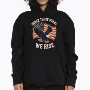 Patriotic Freedom Bald Eagle American Flag Shirt 3