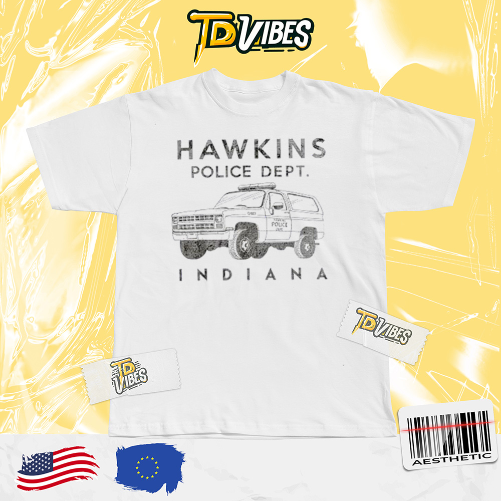 Stranger Things Hawkins Police Dept Indiana Shirt 4