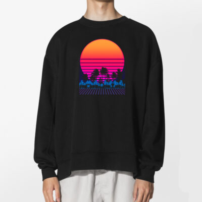 Vaporwave Palm Trees Sunset 80s Shirt 2