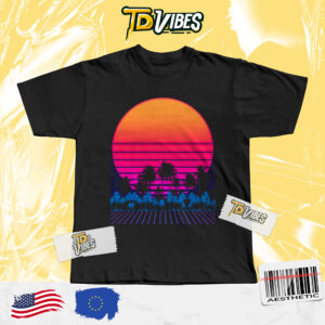 Vaporwave Palm Trees Sunset 80s Shirt