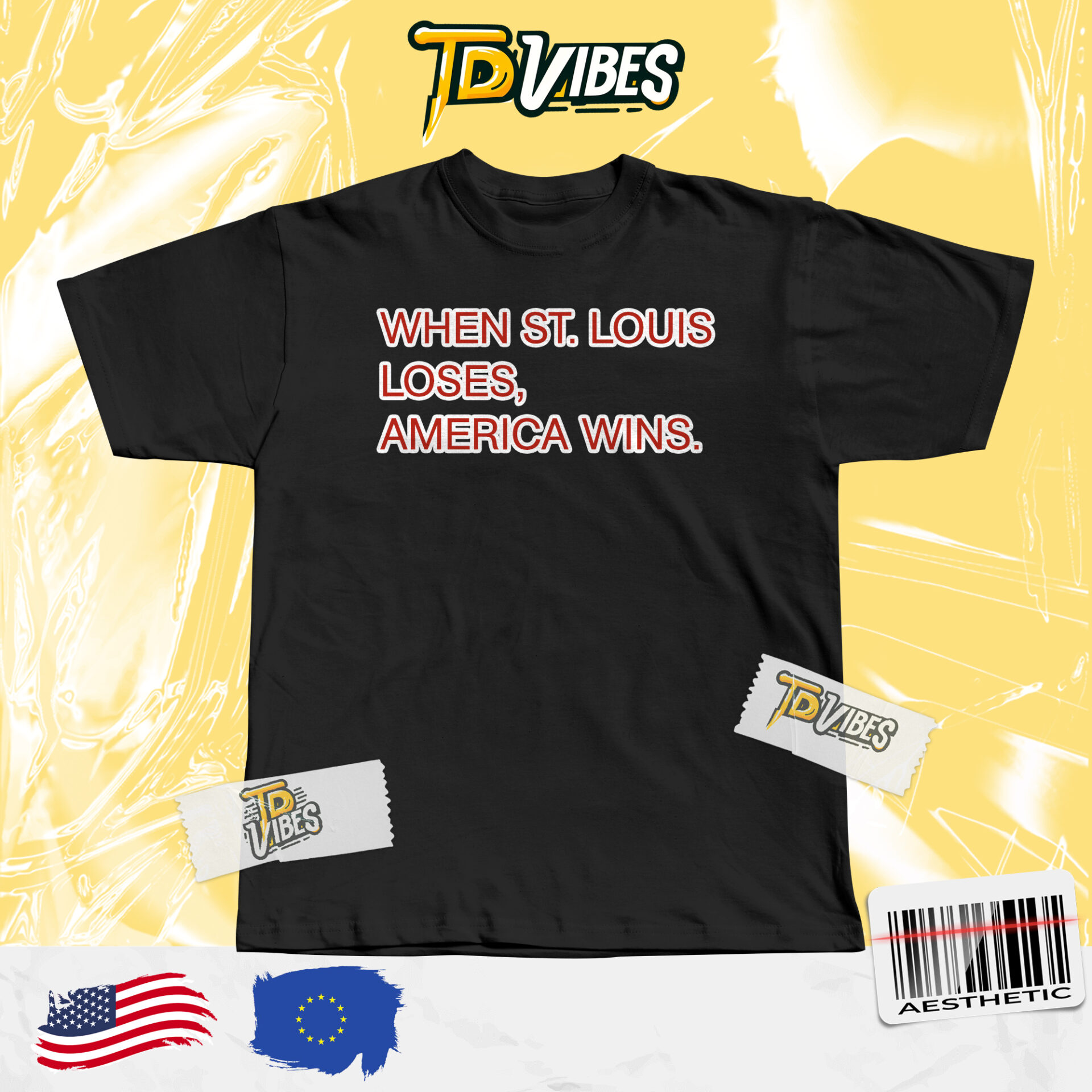 When St Louis Loses America Wins Baseball Rivalry Shirt