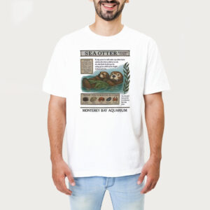 Vintage Sea Otter Monterey Bay Aquarium Fundraiser Shirt 1