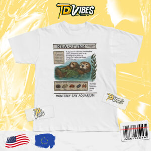 Vintage Sea Otter Monterey Bay Aquarium Fundraiser Shirt 4